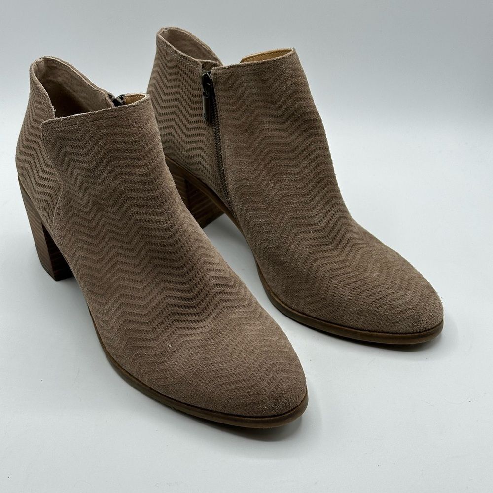 Lucky Brand Women's Pickla Bootie in Beige Taupe Size 9.5